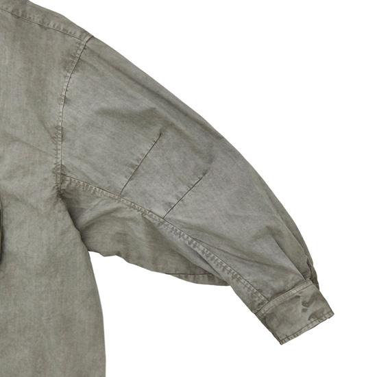 DOWN】MAGIC STICK マジックスティック WIDE BOX MIL SHIRT ver2 URBAN GREY 【レギュラーカラールーズシルエット】 グレー