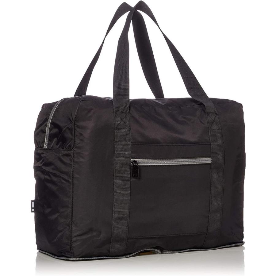 競売 折りたたみボストンバッグ ハピタス キャリーオン可能 ブラック グレー Hpl0504 小さく折りたためる アメリカ カナダ