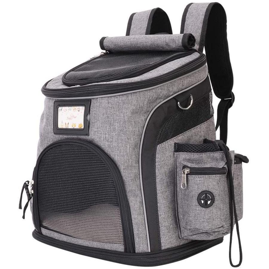 Bingopaw ペットキャリーリュック 猫 小型犬 5kg以下 うさぎ カワウソ 自転車 電車移動 通院 避難用 防水 キャリーオンバッグ