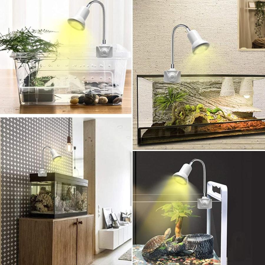 新作通販 ライト 爬虫類 両生類用 亀ライト バスキングライト ペット用 Ac 最大消費電力100w 2 水族館用 360 回転でき 110 2v