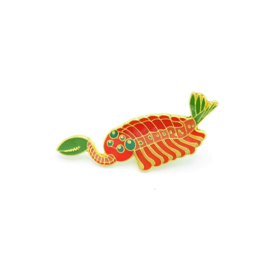 恐竜 ダイナソーピンバッジ ピンズ D-029オパビニア 恐竜シリーズ