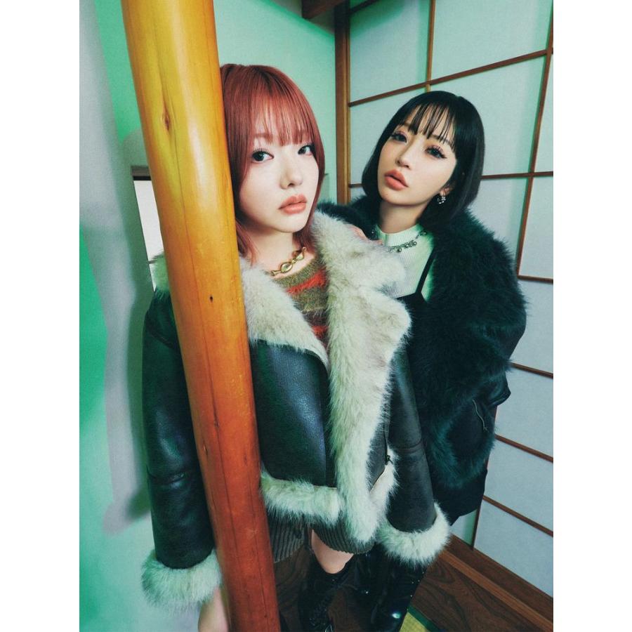 MURUA（ムルーア） アンイーブンショートフェイクムートンジャケット