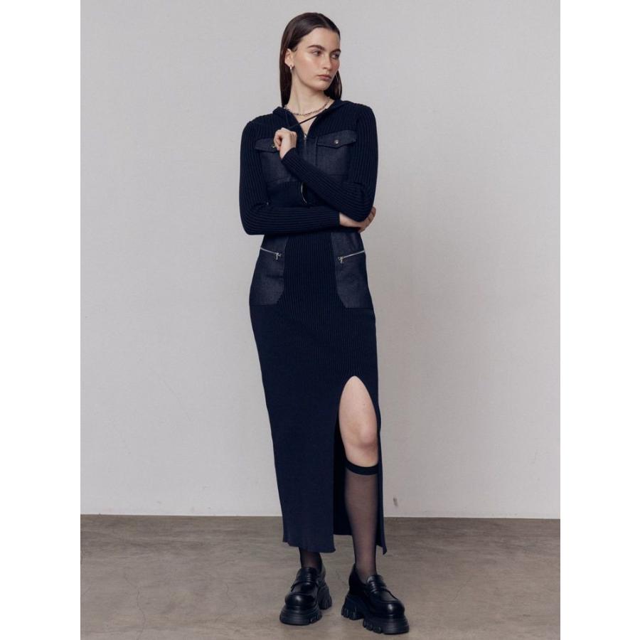 EMODA（エモダ） ドッキングポケットリブワンピース 即日発送