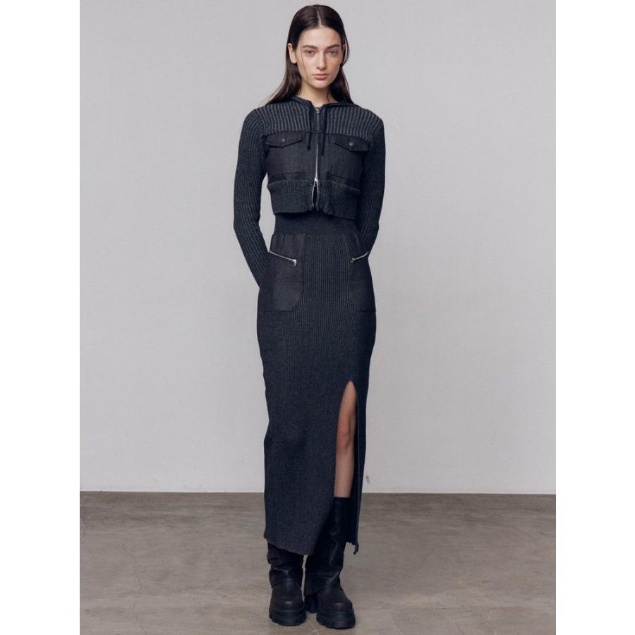 EMODA（エモダ） ENODA (エモダ）ドッキングポケットニットパーカー