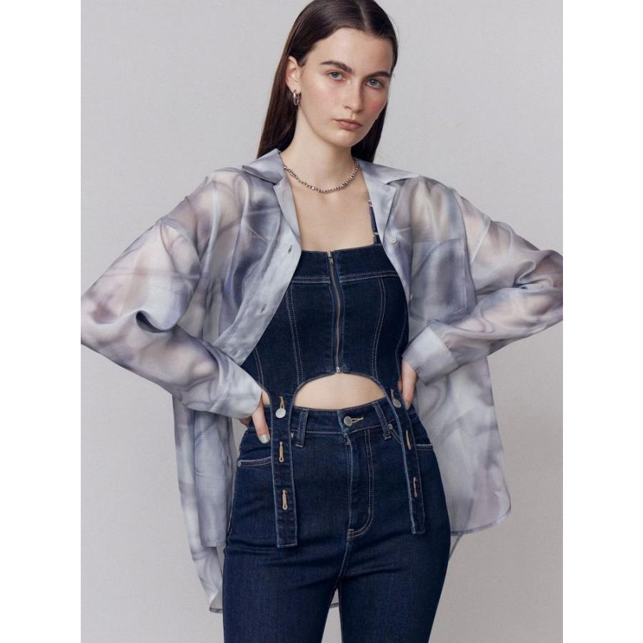 新品！タグつき！デニムライクコルセットサロペット EMODA EMODA(エモダ）コルセットハングデニムサロペット 即日