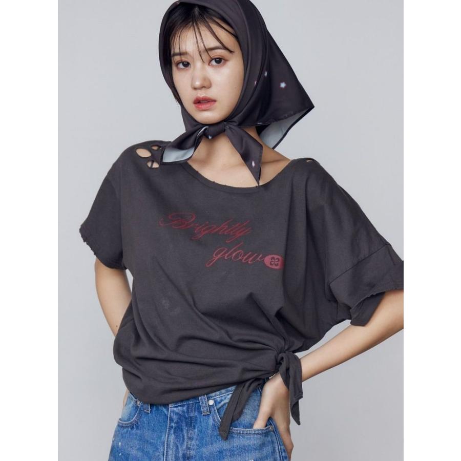 未使用 タグ付き Erostika ロンT MOND　M215 EMODA エモダ ルーズタイクラッシュTシャツ 即納 : RAPTURE