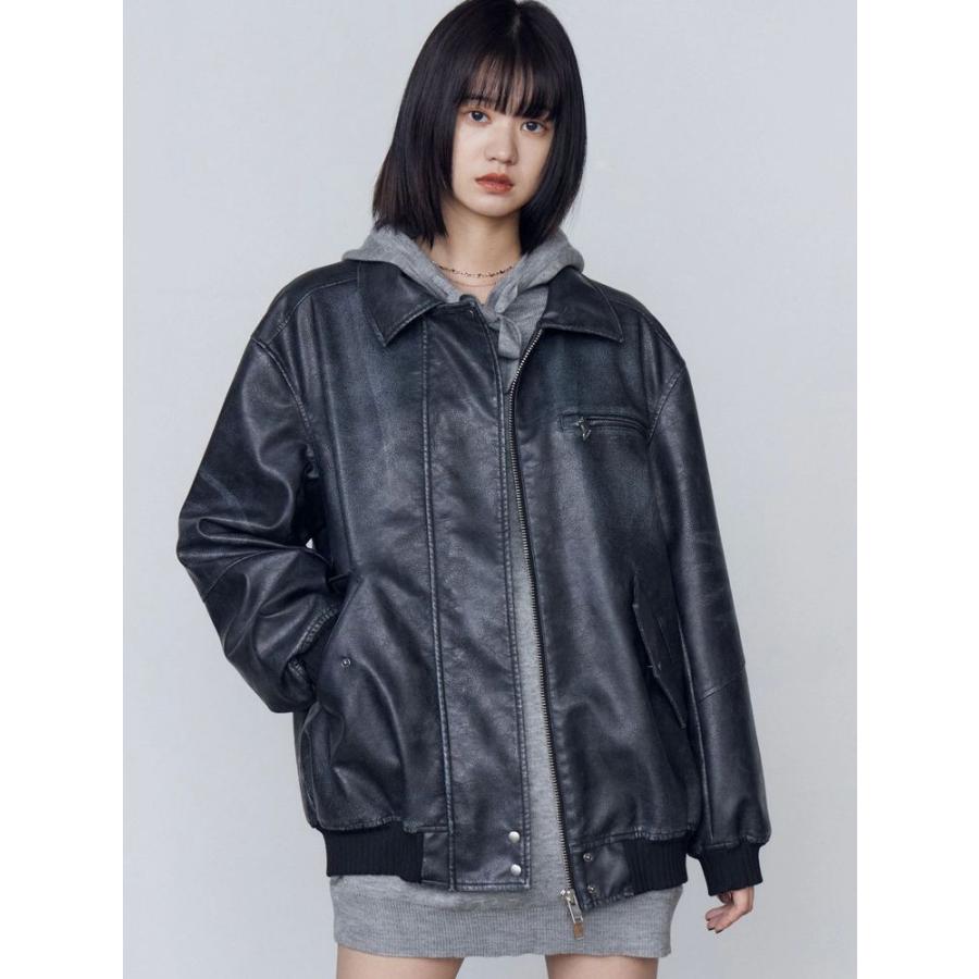 EMODA エモダ ヴィンテージフェイクレザーブルゾン 即納 : RAPTURE