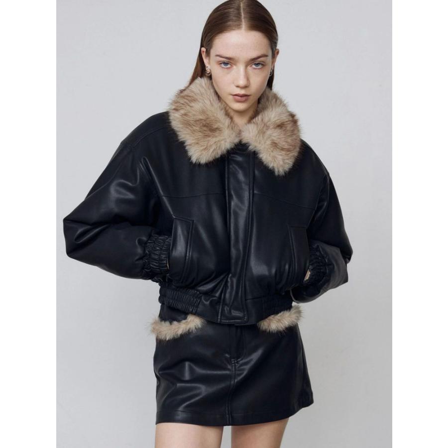 EMODA ブルゾン EMODA（エモダ） フェイクレザーブルゾン 即日発送 : RAPTURE - 通販