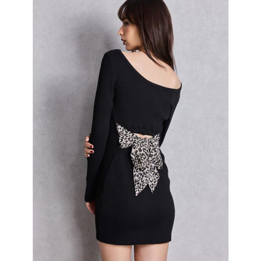 GYDA（ジェイダ） レオパードバックリボンテレコミニワンピース 即日