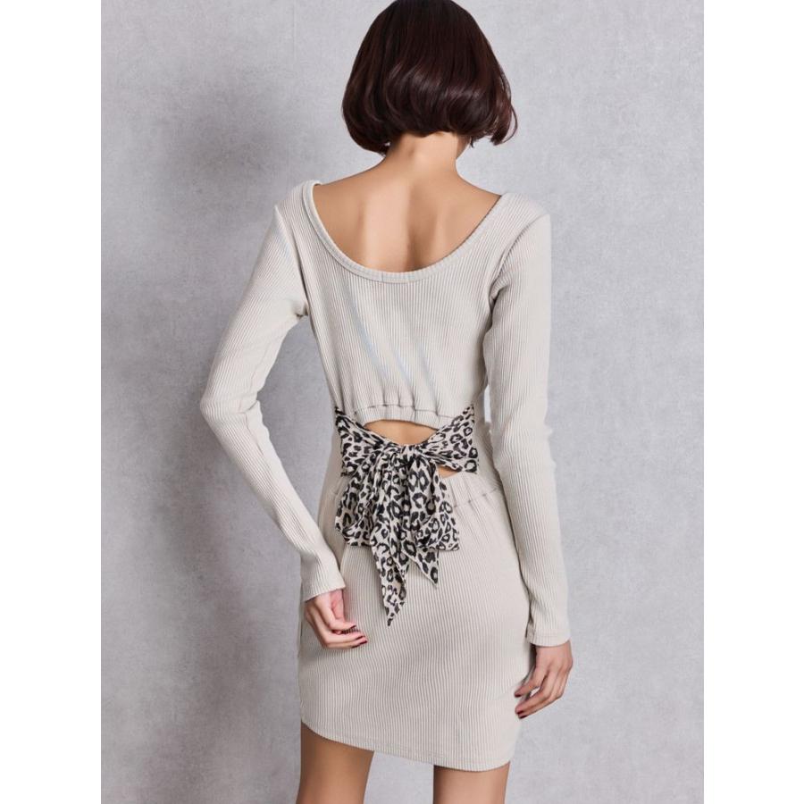 GYDA（ジェイダ） レオパードバックリボンテレコミニワンピース 即日