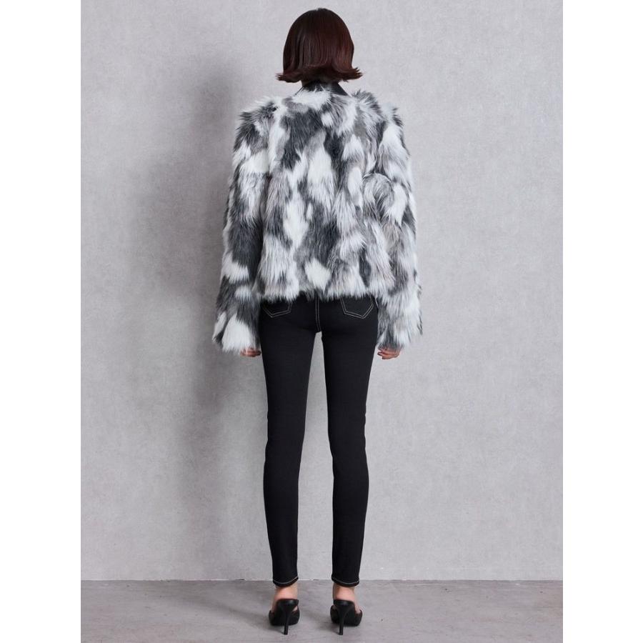 GYDA（ジェイダ） レイヤードエコファーライダースジャケット 即納