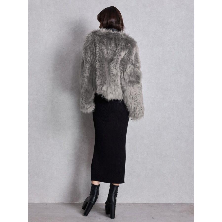 GYDA（ジェイダ） レイヤードエコファーライダースジャケット 即納