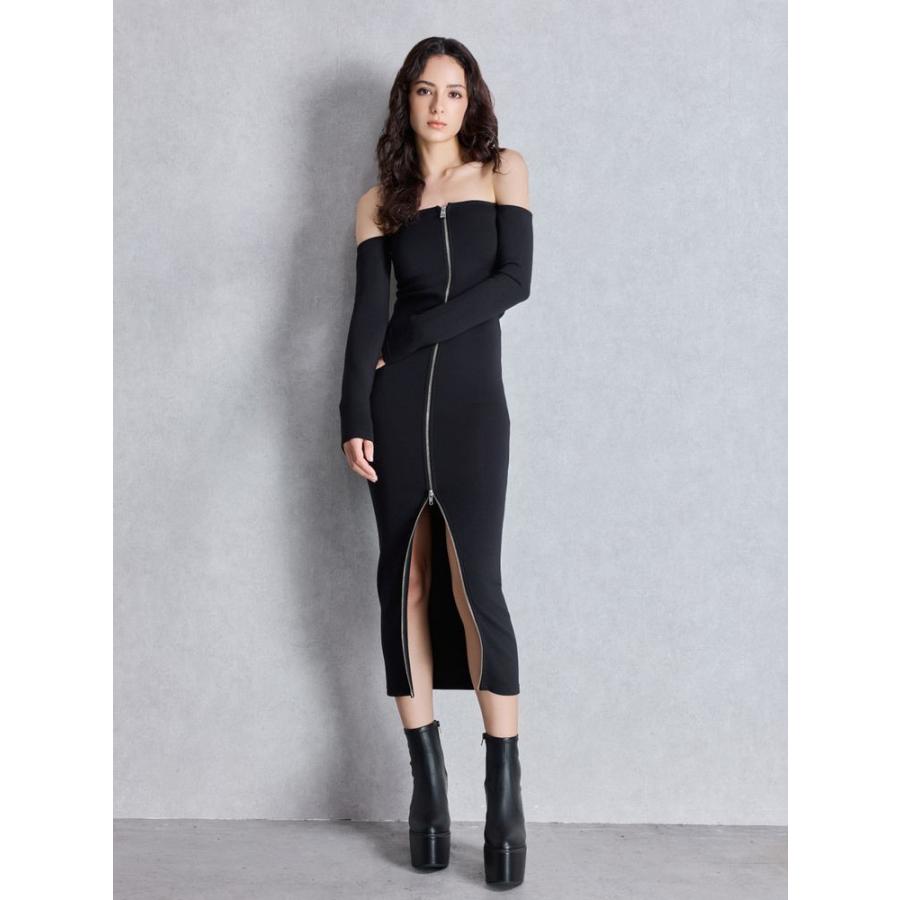 ストーン付きスタンダード向きワンピース❤️後ろファスナーで練習も楽々 GYDA ジェイダ GGスライダーオフショルロングワンピース 即納