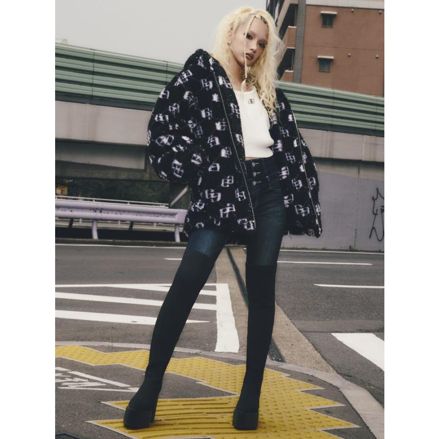 GYDA ジェイダ GGラメボアBIGブルゾン 即日発送