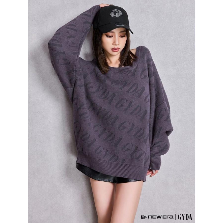 GYDA（ジェイダ） GYDA SLANT PATTERNニットトップス 即日発送