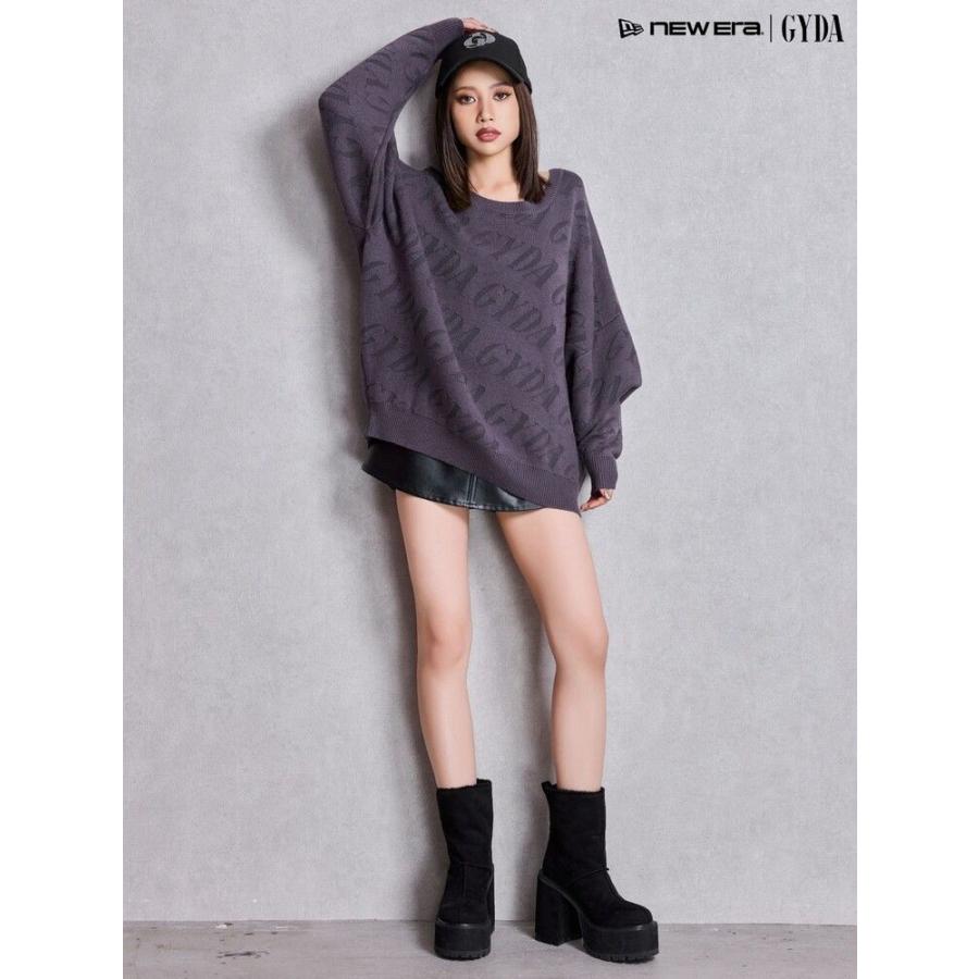 GYDA（ジェイダ） GYDA SLANT PATTERNニットトップス 即日発送