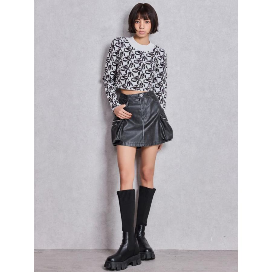 GYDA（ジェイダ） GYDA pattern プチハイニットトップス 即日発送