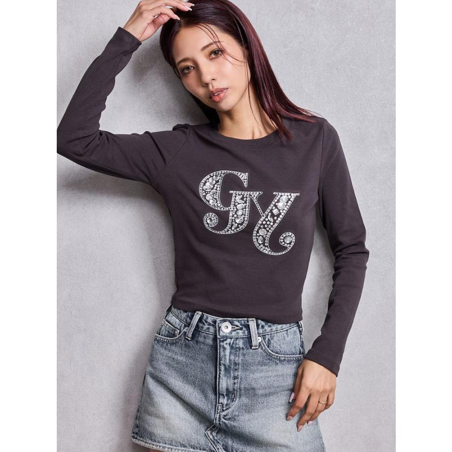 GYDA（ジェイダ） GY bijou long sleeve トップス 即日発送 : RAPTURE