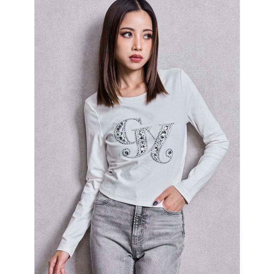 GYDA（ジェイダ） GY bijou long sleeve トップス 即日発送 : RAPTURE