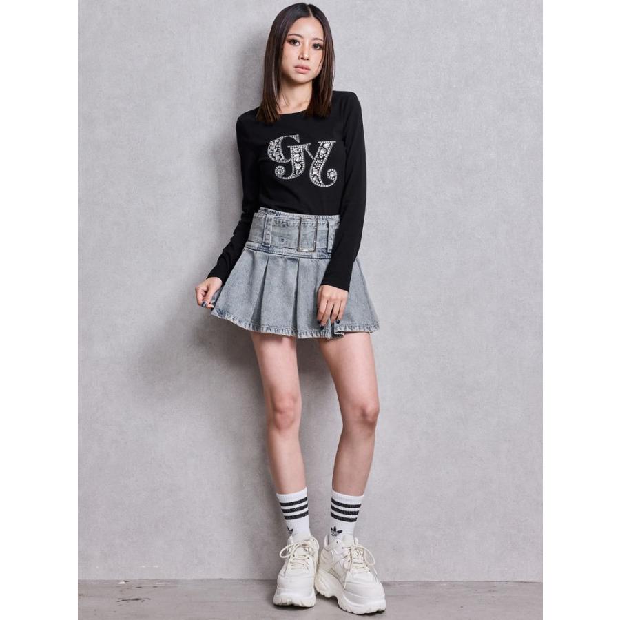 GYDA（ジェイダ） GY bijou long sleeve トップス 即日発送 : RAPTURE