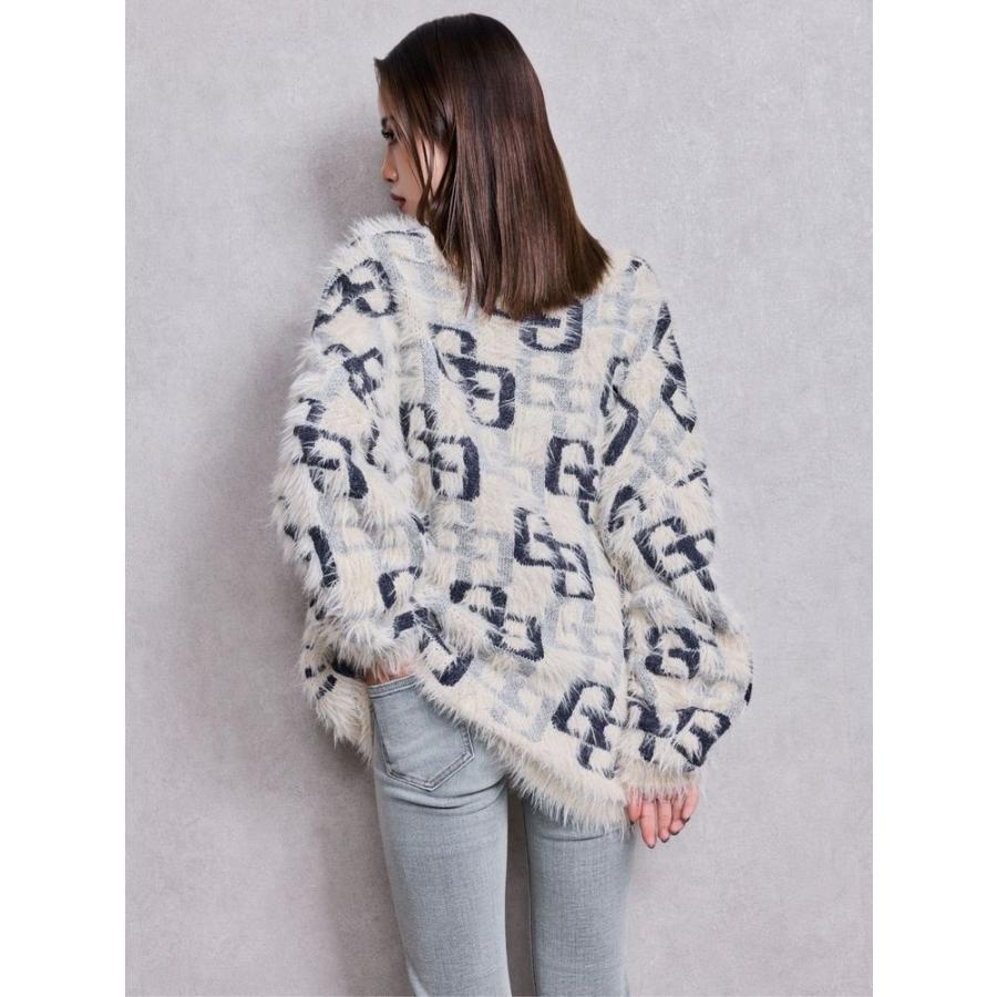 GYDA（ジェイダ） GG PATTERN MIXシャギーニットトップス 即日発送