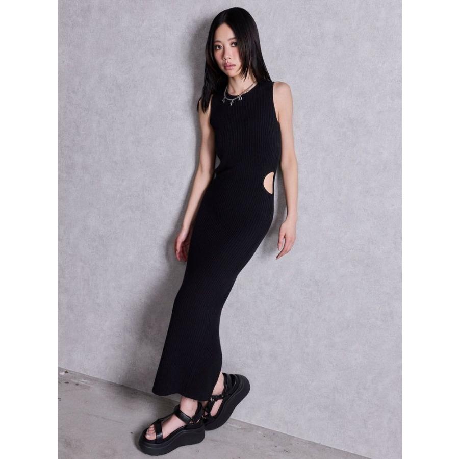 GYDA（ジェイダ） SIDE OPENロングニットワンピース 即日発送