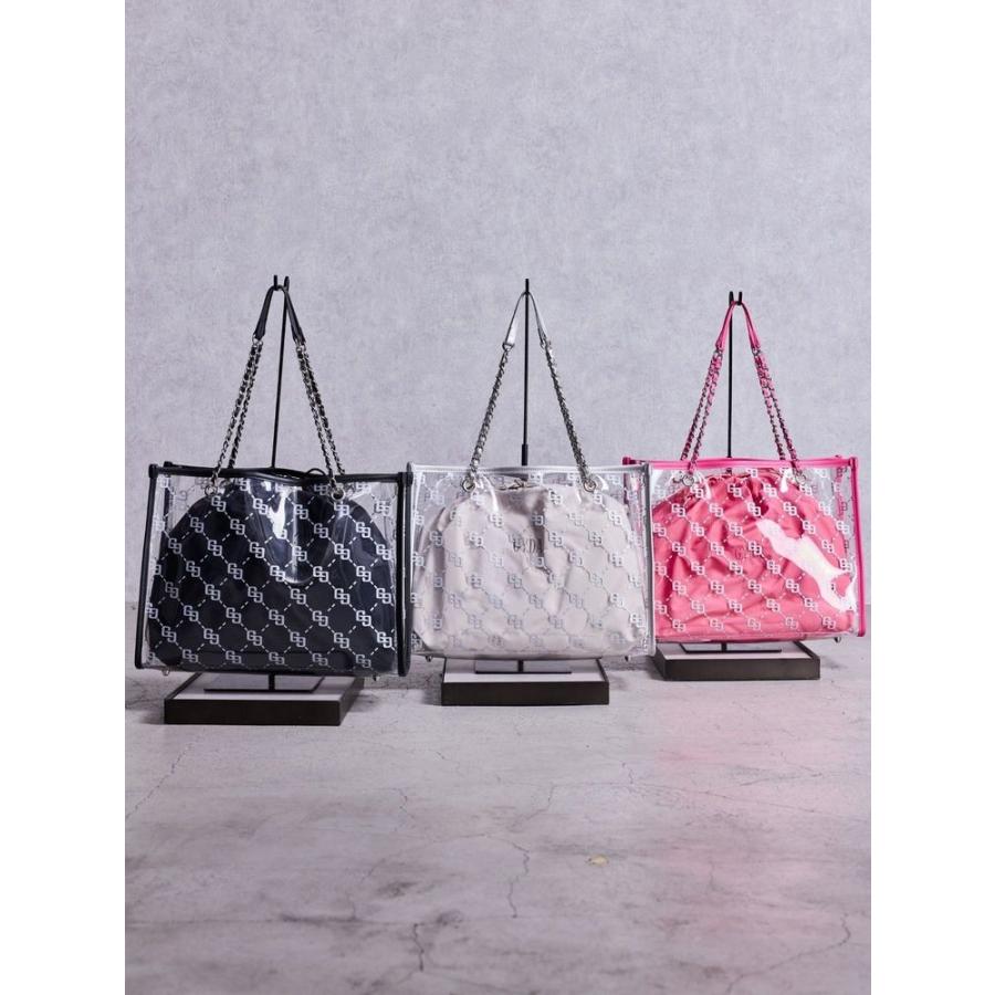 GYDA（ジェイダ） GG glitter print clearトートBAG 即日発送 期間限定
