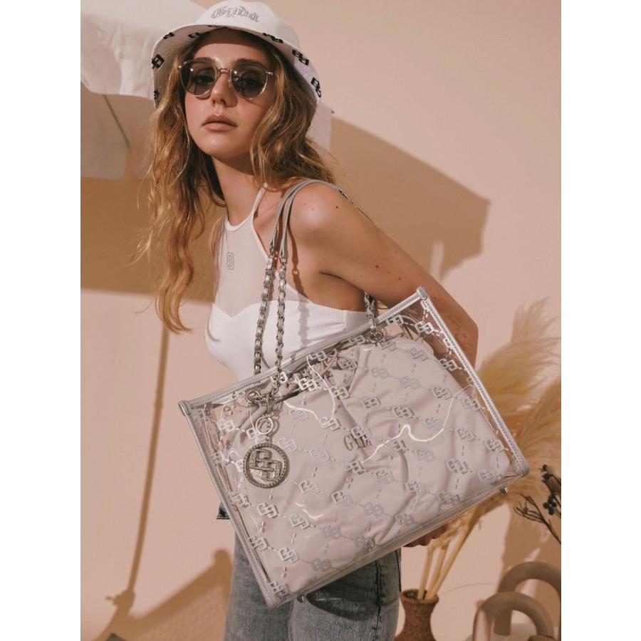 GYDA（ジェイダ） GG glitter print clearトートBAG 即日発送 期間限定