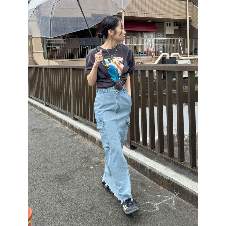 UMGRID (アングリッド）ワークデザインスリットデニムスカート 即日  