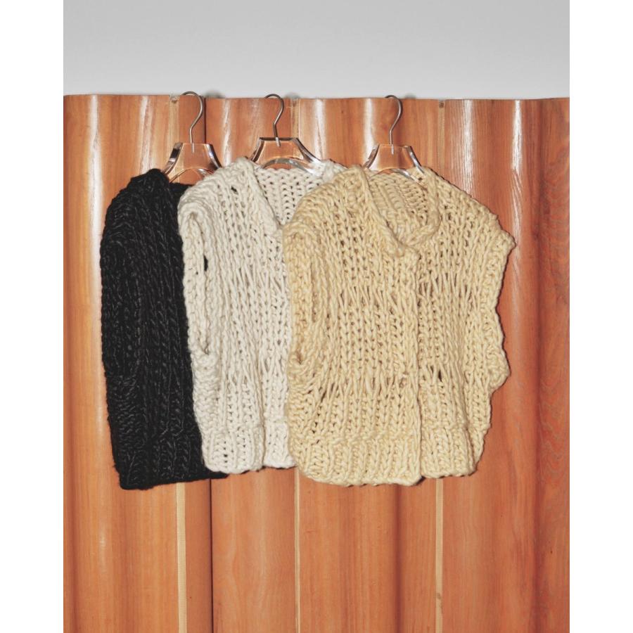 TODAYFUL (トゥデイフル）Chunky Hand Knitvest 即日発送 : 12320517 