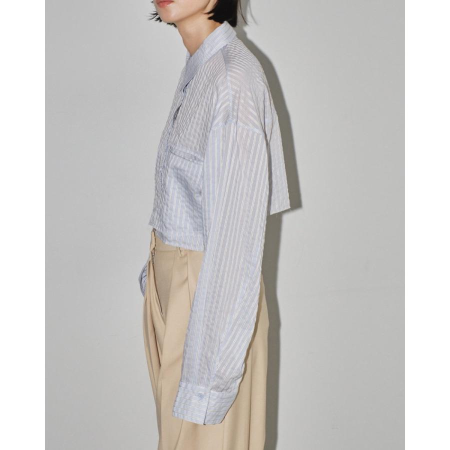 TODAYFUL ストライプショートシャツ美品 TODAYFUL（トゥデイフル）の「【TODAYFUL/トゥデイフル
