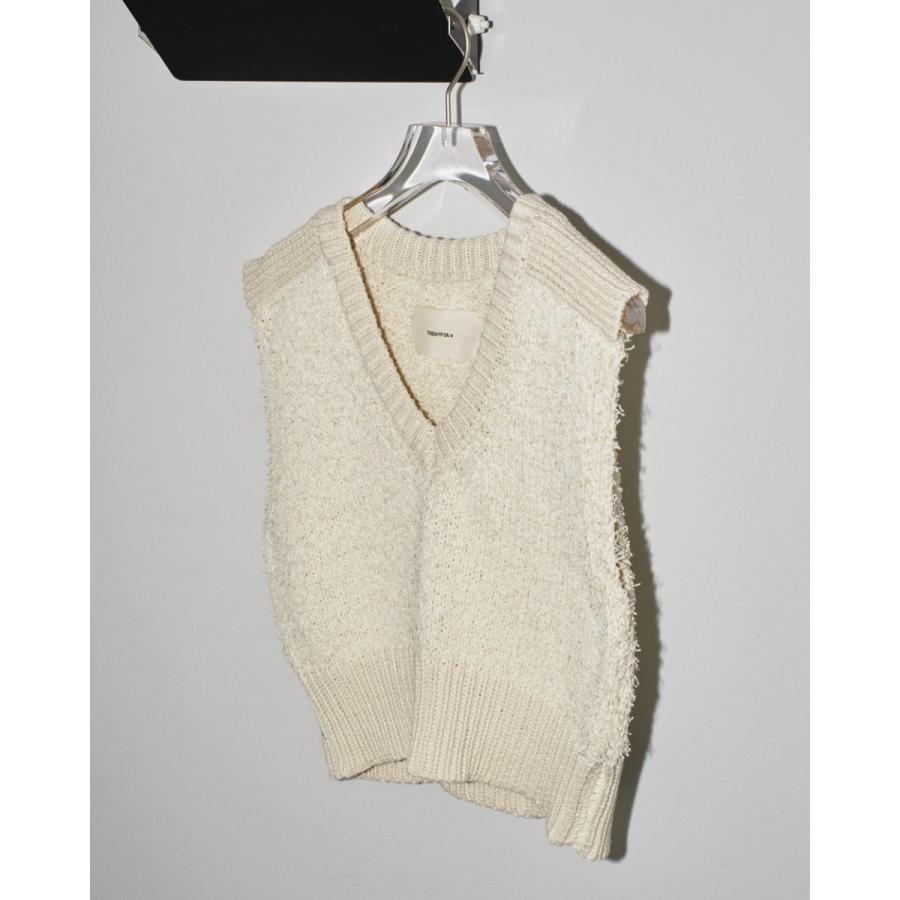 ベスト+ジレ TODAYFUL Mixyarn Compact Knitvest TODAYFUL (トゥデイフル）Mixyarn Compact Knitvest 即日発送