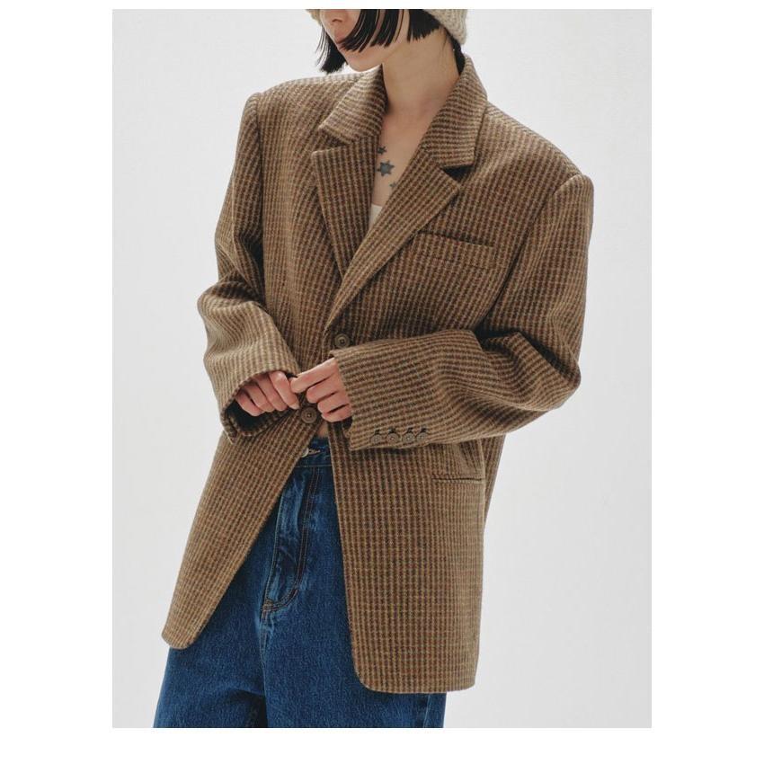 TODAYFUL 2025winter トゥデイフル アウター Wool100% Check Jacket