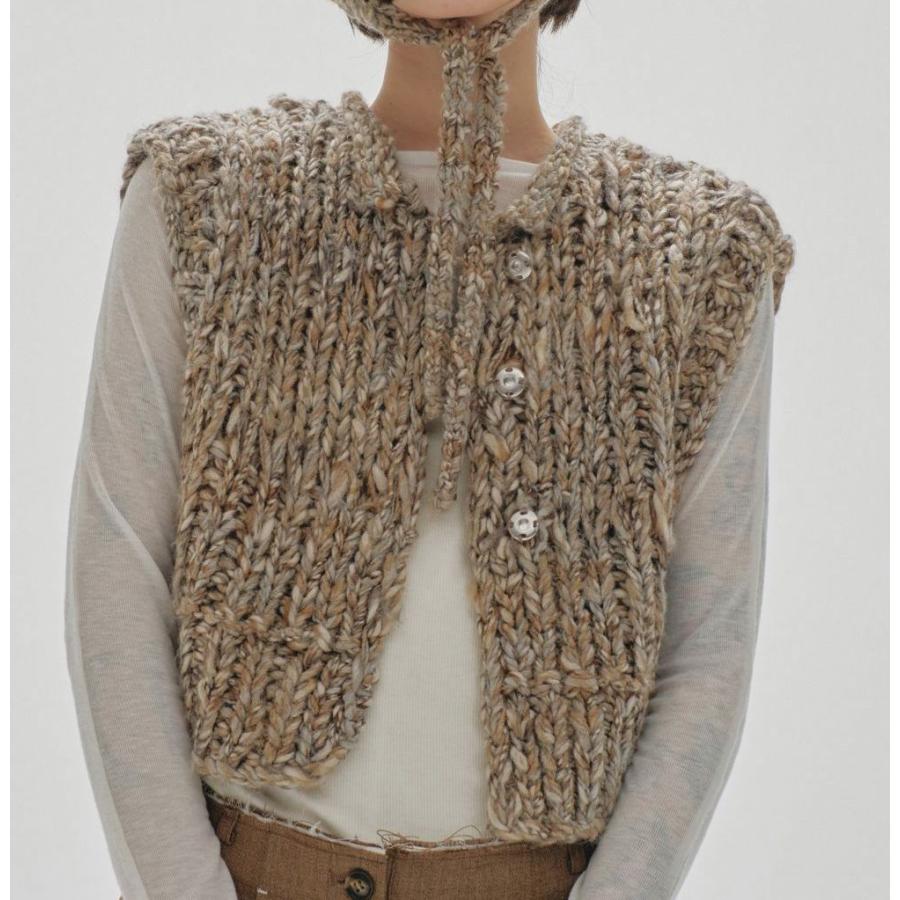 TODAYFUL (トゥデイフル）Mix Handknit Vest 即日発送 : RAPTURE