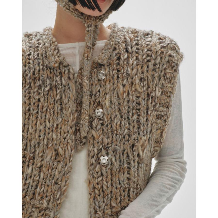 TODAYFUL (トゥデイフル）Mix Handknit Vest 即日発送 : RAPTURE