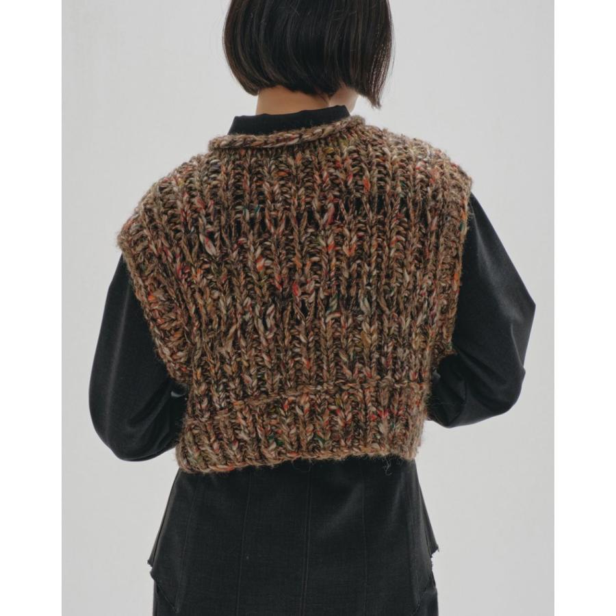 TODAYFUL (トゥデイフル）Mix Handknit Vest 即日発送 : RAPTURE