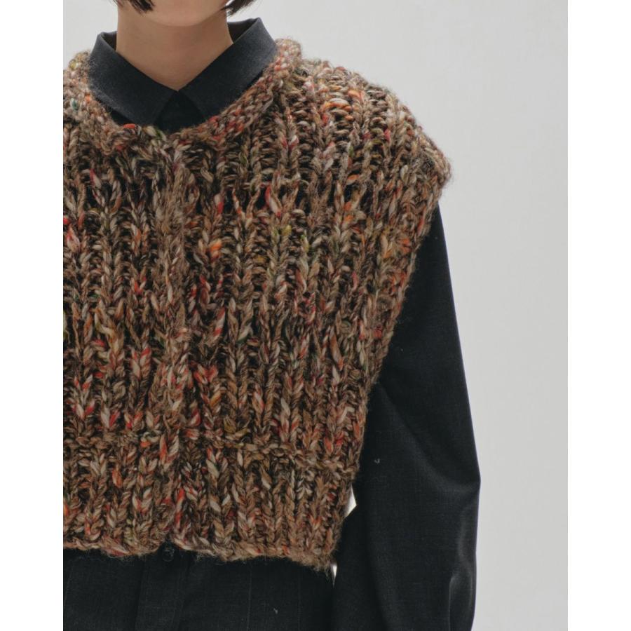 TODAYFUL (トゥデイフル）Mix Handknit Vest 即日発送 : RAPTURE