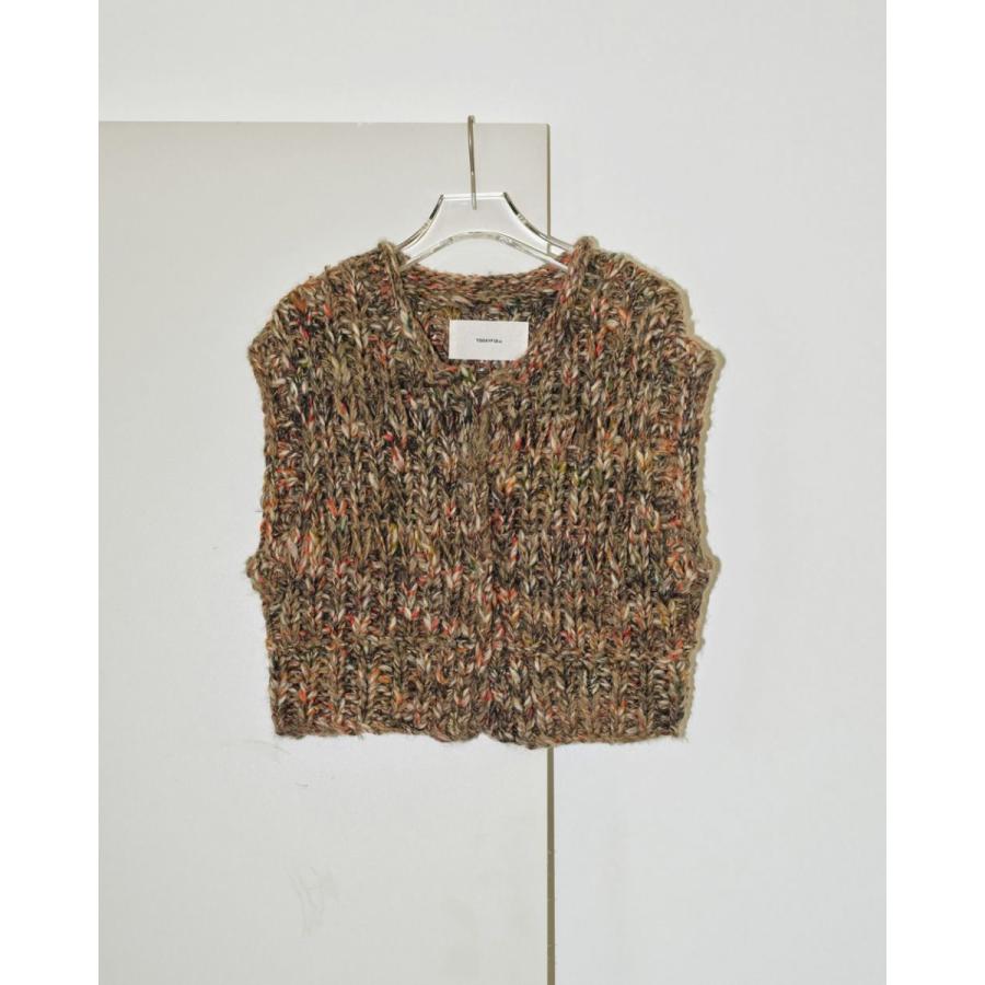 TODAYFUL (トゥデイフル）Mix Handknit Vest 即日発送 : RAPTURE