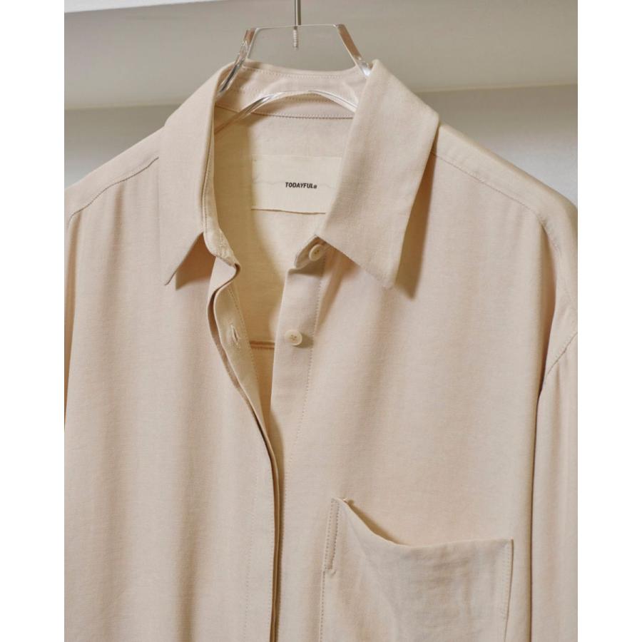 TODAYFUL SALE (トゥデイフル）Backsatin Pocket Shirts 即日発送
