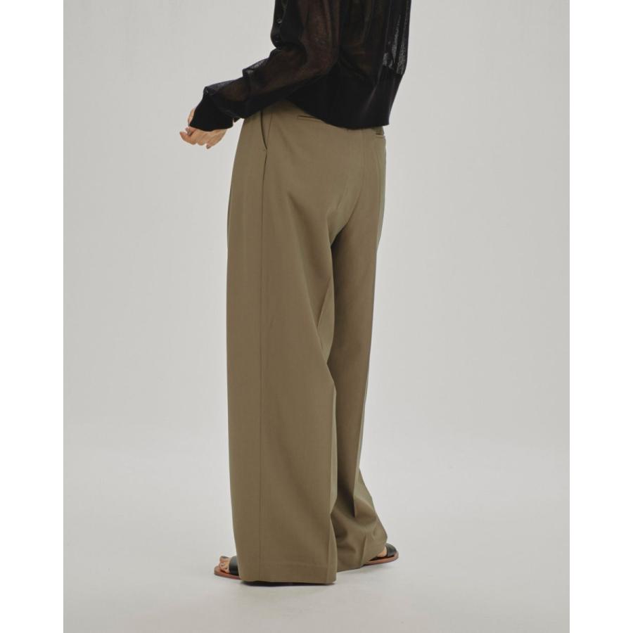 TODAYFUL (トゥデイフル）Twill Wide Trousers 即日発送 : RAPTURE