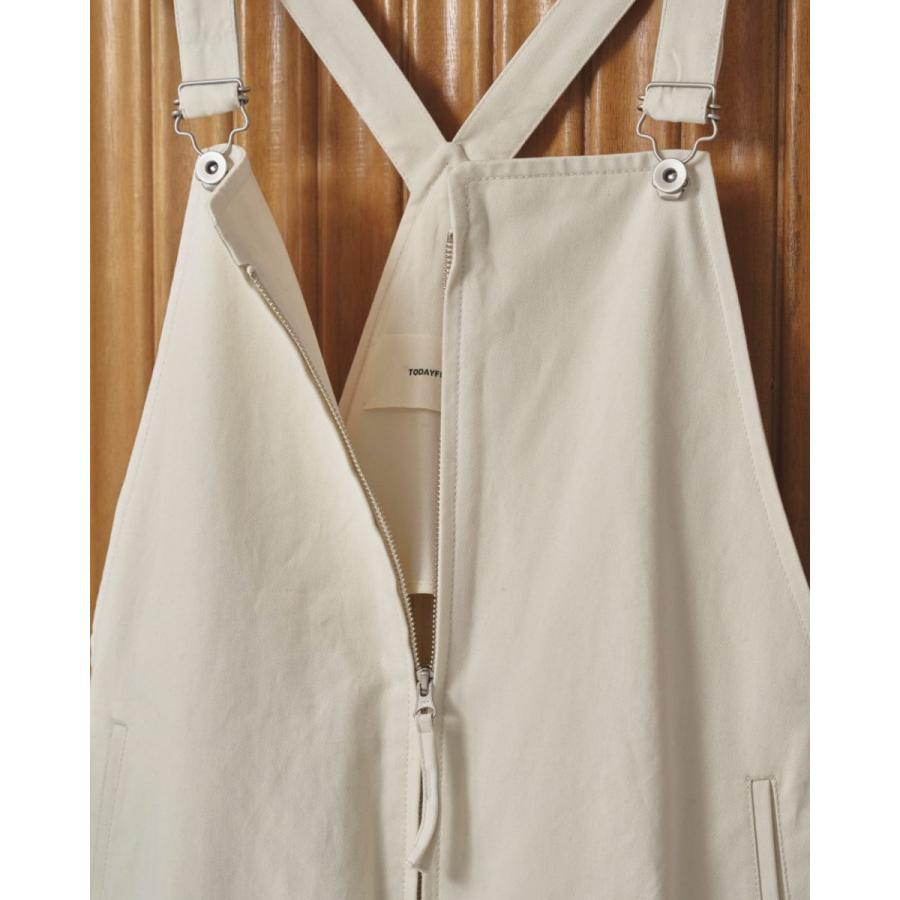 TODAYFUL トゥデイフル Frontzip Twill Salopette 即納 : RAPTURE