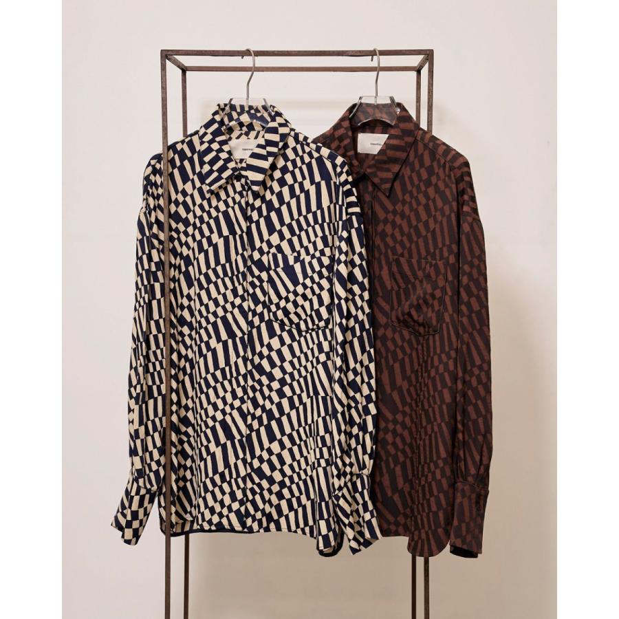 マル　todayful / Crepesatin Over Shirts TODAYFUL SALE トゥデイフル Geometric Over Shirts 即納 : RAPTURE
