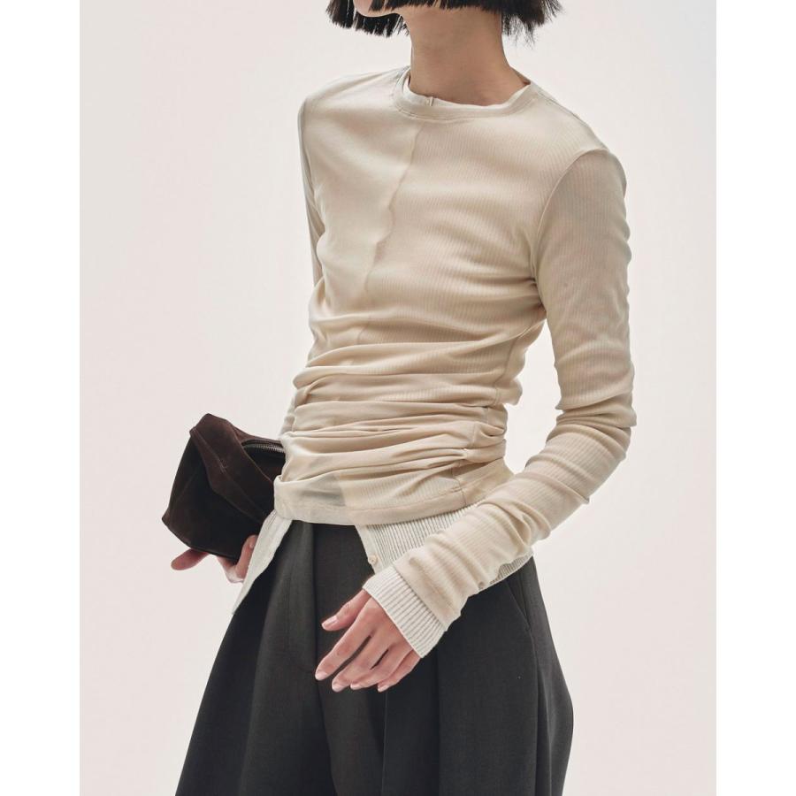 TODAYFUL トゥデイフル Asymmetry Mesh Tops 即日発送 : RAPTURE