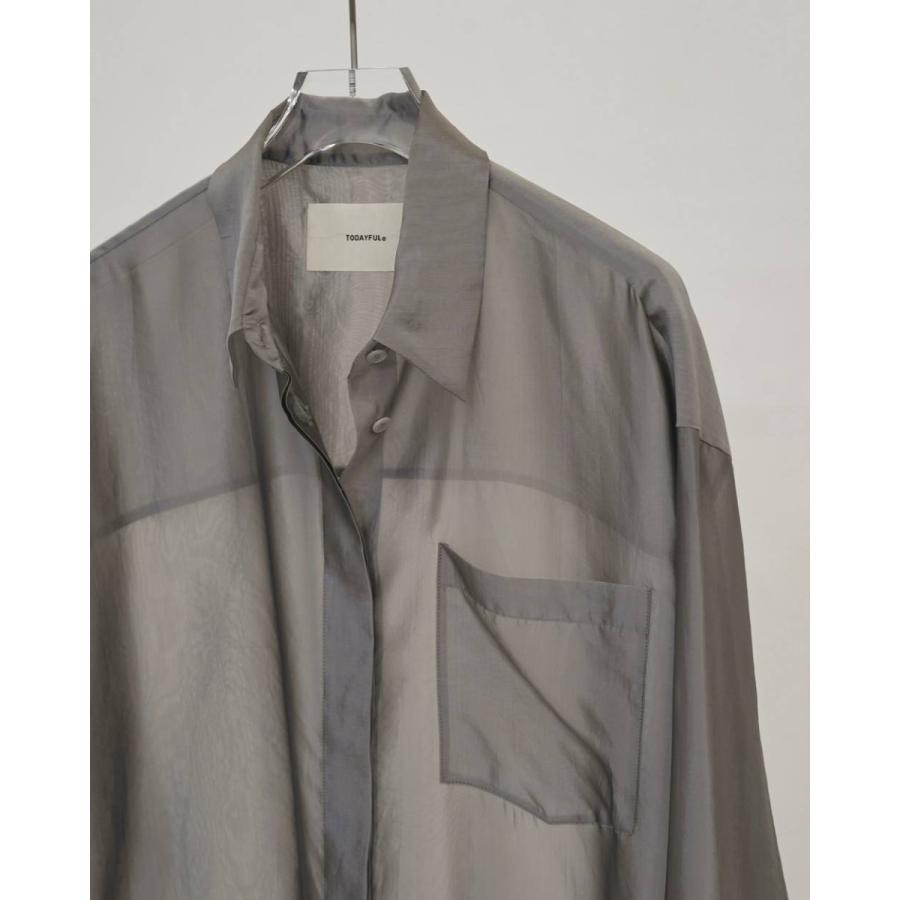 TODATFUL   トゥデイフル Chambray Silky Shirts 即日発送の画像