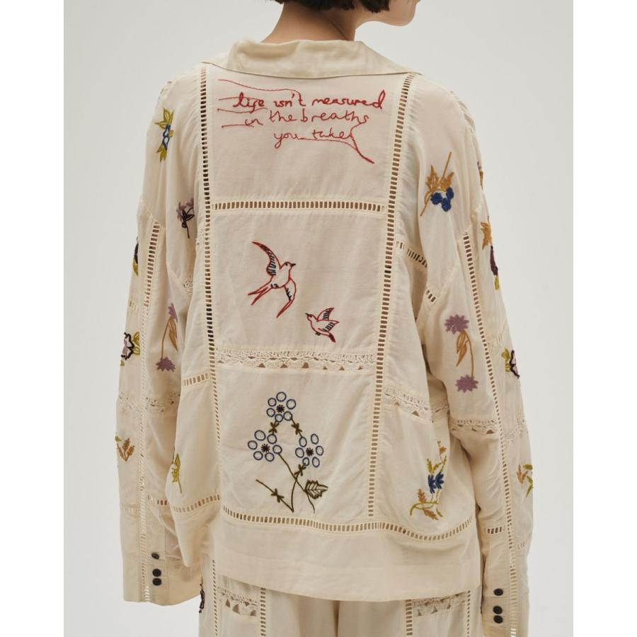 TODAYFUL  トゥデイフル Embroidery Patchwork Shirts  即納　　即日発送の画像