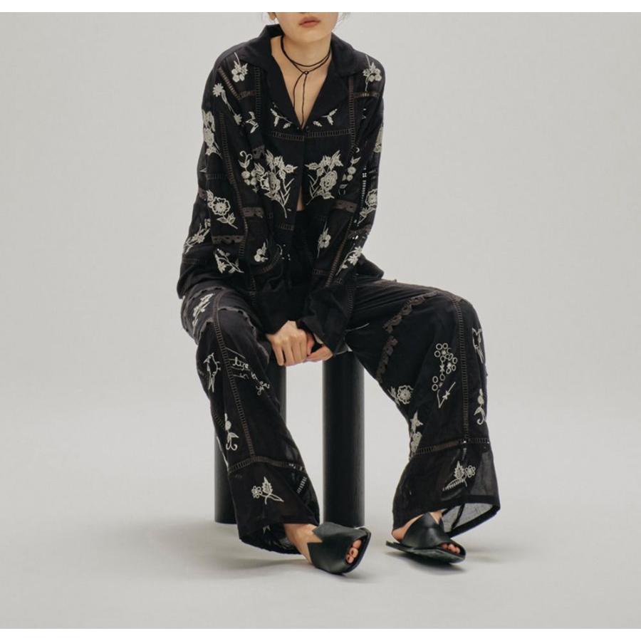 TODAYFUL  トゥデイフル Embroidery Patchwork Shirts  即納　　即日発送の画像
