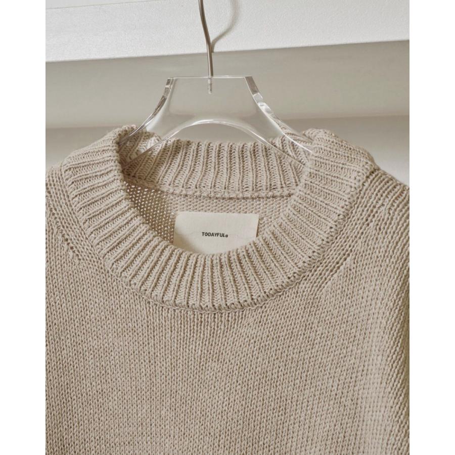 TODAYFUL トゥデイフル 即日発送 Roundhem Linen Knit : RAPTURE
