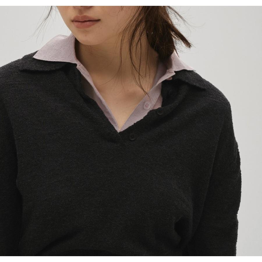 【新品】todayful Layered Polo Knit ダークグレー TODAYFUL(トゥデイフル) / Life's online store（ライフズ） / Layered