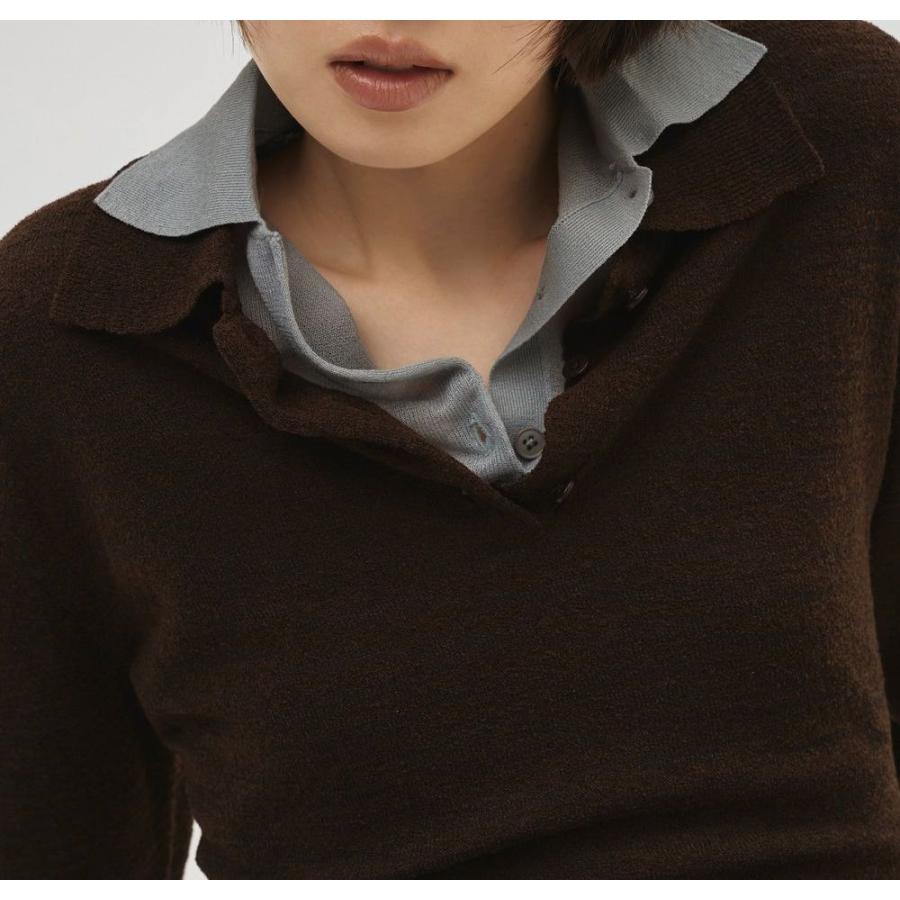 TODAYFUL トゥデイフル Layered Polo Knit 即日発送 : RAPTURE - 通販