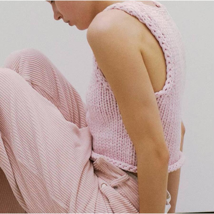 【新品未開封】TODAYFUL Hand Knit Vest ベビーピンク anuke（アンヌーク） SALE TODAYFUL トゥデイフル Hand Knit Vest 即日